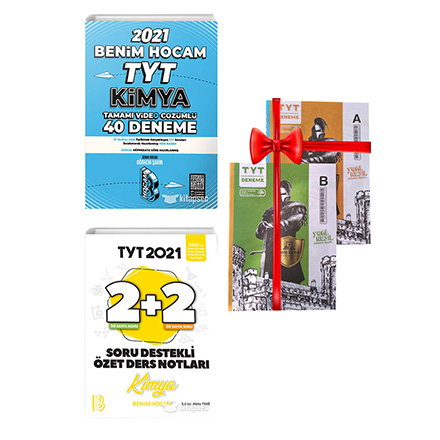 TYT Kimya 40 l Deneme Snav ve 2+2 zet Ders Notlar Seti Deneme Snav HEDYEL Benim Hocam Yaynlar