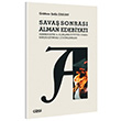 Sava Sonras Alman Edebiyat (Hermeneutik ve Almlama Estetii Odakl Karlatrmal zmlemeler) izgi Kitabevi