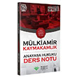 2021 Kaymakamlk MLKAMR Anayasa Hukuku Ders Notu Bakent Kariyer Yaynlar