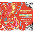 Yetikinler in Hayvanlar ve Desenler Mandala Boyama Kitab-1 Mor Elma Yaynclk