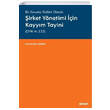 irket Ynetimi in Kayym Tayini (CMK m. 133) Sekin Yaynlar