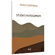 Studies n Pessimism Arthur Schopenhauer Gece Kitapl