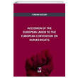 Accession of The European Union to The European Convention on Human Rights Adalet Yaynevi