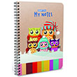 My Notes Spiralli Karton Kapak A6  80  Yaprak izgili Defter Gpta