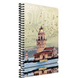 stanbul Spiralli Ofset PP Kapak A4 80 Yaprak Kareli Defter Gpta