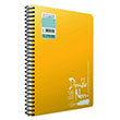 Gpta Double Neon Spiralli Neon PP Kapak A5 120 Yaprak Kareli Defter 