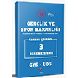 GYS Genlik ve Spor Bakanl 3 Deneme zml Grevde Ykselme Dizgi Kitap