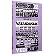 2022 KPSS Ortaretim n Lisans Genel Kltr Vatandalk Konularna Gre Tamam zml km Sorular Yediiklim Yaynlar