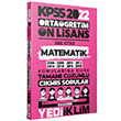 2022 KPSS Ortaretim n Lisans Genel Yetenek Matematik Konularna Gre Tamam zml km Sorular Yediiklim Yaynlar