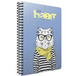 Habt Spiralli Karton Kapak Defter A4 80 Yaprak izgili (4392) Gpta