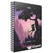 Adventure Spralli Karton Kapak A4 80 Yaprak izgili Defter (3843) Gpta