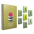 Gpta Green Book Spiralli Karton Kapak Defter A4 100 Yaprak izgili Defter
