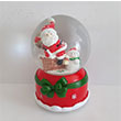 Ylba hediye temal noel baba kl mzikli cam kar kresi
