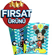Mckey Mouse A4 60 Yaprak 5 li Defter Seti Kareli MICKEY6012 K Mynote