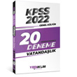 2022 KPSS Genel Kltr Vatandalk Tamam zml 20 Deneme Snav Yediiklim Yaynlar