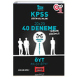2021 KPSS Eitim Bilimleri YT PG SY TMT Tamam zml 40 Deneme Yarg Yaynlar