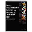 naat Szlemelerinin Bakanlk ya da Belediyeler Tarafndan Feshi  Sekin Yaynlar