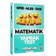 KPSS ALES DGS Matematik Keyifli Yaprak Test Yediiklim Yaynlar
