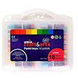 Plastik Kapak Kutu Pastel Boya 18 li Craft And Arts