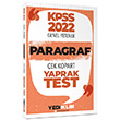 2022 KPSS Paragraf ek Kopart Yaprak Test Yediiklim Yaynlar