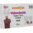 2022 KPSS Vatandalk Evveliyat Video Ders Notlar sem Yaynlar