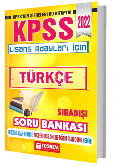 2022 KPSS Lisans Sra D Trke Soru Bankas KPSS Onlne Eitim Platformu Hediyeli Teorem Yaynclk
