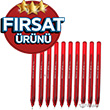 10 lu Pensan 2270 Bro Tkenmez Kalem 1mm Krmz PNS.PE02270TKKIRMIZI