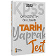 2022 KPSS Ortaretim n Lisans Genel Kltr Tarih Yaprak Test sem Yaynclk