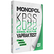  KPSS Tarih Corafya Vatandalk Yaprak Test Monopol Yaynlar