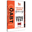 2022 ABT Trk Dili ve Edebiyat retmenlii Yaprak Test Yarg Yaynlar