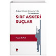 Askeri Ceza Kanununda Dzenlenen Srf Askeri Sular Adalet Yaynevi