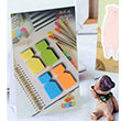 Renkli Post it 4 l ekilli Neon Not Yaz