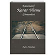 Kantitatif Karar Verme Yntemleri Filiz Kitabevi