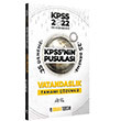 KPSS nin Pusulası Vatandaşlık Tamamı Çözümlü 25 Deneme Doğru Tercih Yayınları