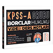 KPSS A Grubu Borlar Hukuku Video Ders Notlar Benim Hocam Yaynlar