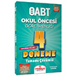  ABT Okul ncesi retmenlii 4 Deneme zml Ynerge Yaynlar