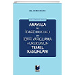 Anayasa ile dare Hukuku ve dari Yarglama Hukukunun Temel Kanunlar Adalet Yaynlar