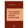 Tespit Hkmlerinin ve nai Hkmlerin cra Hukuku Bakmndan Durumu Adalet Yaynevi