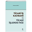 Ticari  Kavram ve Ticari lerde Faiz Adalet Yaynevi