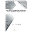 Finans ve Davransal Finans: Teorik ereve ve Temel Modeller Bilgehan Tekin Hiperlink Yaynlar