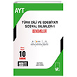 AYT Trk Dili ve Edebiyat Sosyal Bilimler 10 Deneme YZ Yaynlar