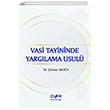 Vasi Tayininde Yarglama Usulu Der Yaynlar