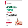 Aratrma Yazma ve Sunu Teknikleri Sekin Yaynevi