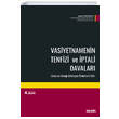 Vasiyetnamenin Tenfizi ve ptali Davalar Sekin Yaynclk