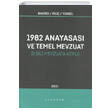 1982 Anayasas ve Temel Mevzuat Lykeion Yaynlar