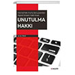 Unutulma Hakk nternet teki Arama Sonularndan Kiisel Verilerin Kaldrlmas Sekin Yaynclk