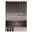 Salk Bilimlerinde Aratrma ve Deerlendirmeler IV Gece Kitapl