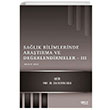 Salk Bilimlerinde Aratrma ve Deerlendirmeler III Gece Kitapl