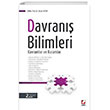 Davran Bilimleri; Kavramlar ve Kuramlar Sekin Yaynclk