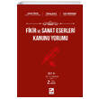 Fikir ve Sanat Eserleri Kanunu Yorumu Sekin Yaynevi